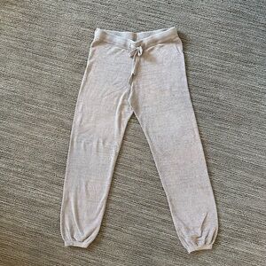 Barefoot Dreams Gray/Natural Lounge Jogger